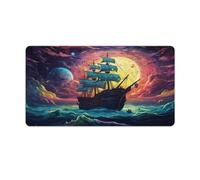 Mouse Pad A Photo of Pirate Ship in The Space Field in The Style Mouse Mat 40x75cm Keyboard Desk Mat Anti Skid Rubber Base Soft And Durable for Office Home Computers