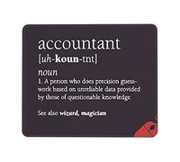 Mouse Pad Accountants Accountant Accounting Cup Colleague Funniest Mousepad Non-Slip Mouse Mats Durable Desk Mat For Home Computers Work 25X30CM