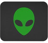 Mouse Pad Alien Face Green for Sci-fi Fan Gamer Space Enthusiast UFO Lover Tech Worker Movie Buff Alien Collector Mousepad