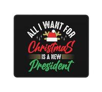 Mouse Pad All I Want For Christmas Is A New President Desk Mat Soft Mousepad Comfort Mouse Mats For Office Work Computers 25X30CM