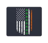 Mouse Pad America Irish Flag Spill-Resistant Table Pad Soft Mouse Mat For Pc Office Work 10X12In