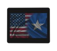 Mouse Pad America Somalia Friendship Flag Mouse Mats Durable Desk Mat Non-Slip Mousepad For Work Office Home 25X30CM