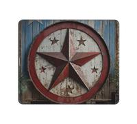 Mouse Pad American Wastern Texas Star Mouse Mat Computer Gaming Mouses Pad with Anti-Slip Rubber Base Washable Mouses Mat for Laptop Computer Mats for Office Gaming 9.4"x7.9"