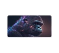 Mouse Pad Animal Gorilla Desk Mat Smooth Glide Feeling with Steady Controlstitched Edges Uniform High Density Rubber 30x60cm