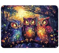 Mouse Pad Animal Mouse Mat 23.6x15.7in Desk Mat Office Accessories Improves Speed and Accuracy Mousepad with Stitched Edges and Anti Slip Rubber Base for Esport, Gaming, Gifts, Owl Desk Pad, Model831