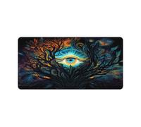 Mouse Pad Awakening of Third Eye Waterproof Mousepad 30x60cm Keyboard Desk Mat with Non Slip Base And Stitched Edge for Gaming Office Work