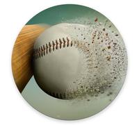 Mouse Pad, Baseball Mouse Pad, Washable Round Cloth Mousepad For Gaming Office Laptop, Non-Slip Rubber Cute Computer Mouse Pads For Wireless Mouse, Cute Mouse Pads For Desk 7.8 X 7.8X0.12 Inches