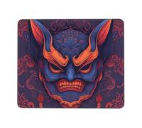 Mouse Pad Bat Mask Small Mouse Mat 42 x 35cm with Non-Slip Rubber Base, Waterproof Mousepad, Gaming Mousemat for Women Kids Men Laptops Keyboard Tray Home Traveling Office Accessories D-53