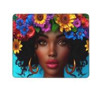 Mouse Pad Beautiful Women Small Mouse Mat 24 x 28cm with Non-Slip Rubber Base, Waterproof Mousepad, Gaming Mousemat for Women Kids Men Laptops Keyboard Tray Home Traveling Office Accessories D-581