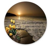 Mouse Pad, Bible Verse Scripture Quotes Mouse Pad, Premium-Textured Mouse Mat Round Non-Slip Rubber Base Computer Mousepads for Office Laptop Desk 7.9×7.9×0.12 inches
