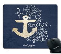 Mouse Pad Bible Verse - We Have This Hope As an Anchor for The Soul Hebrew 6:19 Theme Pattern