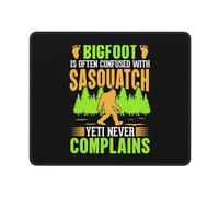 Mouse Pad Bigfoot Is Often Confused With Sasquatch Yeti Never Complains Mouse Mats Non-Slip Mousepad Soft Desk Mat For Computers Work Home 25X30CM