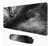Mouse Pad Black & Abstract 80 x 40 cm Desk Mat, Office Table Blotter 1D#642