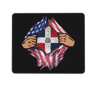 Mouse Pad Blood Inside Me Dominican Republic Flag Desk Mat Comfort Mousepad Durable Mouse Mats For Home Computers Work 25X30CM