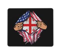 Mouse Pad Blood Inside Me Georgia Flag Mouse Mats Comfort Mousepad Durable Desk Mat For Home Computers Work 25X30CM