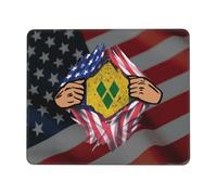 Mouse Pad Blood Inside Me Saint Vincent And The Grenadines Flag Desk Mat Comfort Mousepad Durable Mouse Mats For Office Work Computers 25X30CM