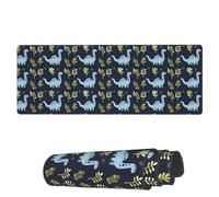 Mouse Pad Blue Dinosaur Doodle Large Mouse Pads Durable Computer Mousepad, For Study, Home, Travel, 80x30cm