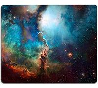Mouse Pad, Blue Galaxy Mouse Pad, Space Mouse Pad, Gaming Mouse Mat, Computer Mouse Pad, Square Waterproof Non-Slip Rubber Base MousePads for Office Home Laptop Travel, 9.5''x7.9''x0.12'' Inch