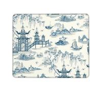 Mouse Pad Blue Willow Ancient Ming China Chinoiserie Improves Speed And Precision Gaming Mousepad Comfortable Mice Mat For Home Office Laptop 25X30Cm