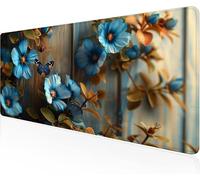 Mouse Pad Board Gaming Mouse Pad Flower Large Desk Mat 600x400x3mm,Work From Home Essentials Non-Slip Rubber Base Special Textured Water-Resistant Surface Wear-Resistant Desk Matt For Laptop Y1-569