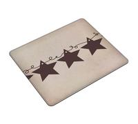 Mouse Pad Brown Vintage Rusty Stars Primitive Country Table Mat Small Durable Mousepad, For Laptop, Desk, Work, Study, 25x30cm