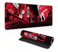Mouse Pad, Cartoon City Mouse Mat, Extended Large Mousepad with Non-Slip Rubber Base, Comfortable Keyboard Pad,Office Desk Mat with Stitched Edges, Long MousPad Waterproof, 39.4x19.7x0.12 inch 0A0-412