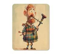 Mouse Pad, Cartoon Scottish Bagpipe Portable Mousepads Durable Office Mousepad For Pc Work Office 25X30Cm