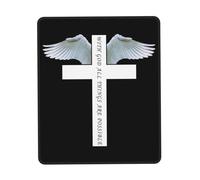 Mouse Pad Christianty Jesus With God All Things Are Possible Mouse Mats Non-Slip Mousepad Durable Desk Mat For Computers Home Work 25X30CM