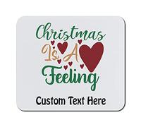 Mouse Pad Christmas Is A Feeling Heart Manger Table Pad Home 25x30CM