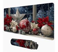 Mouse Pad Christmas & Red 90 x 40 cm Desk Mat, Office Table Blotter 1D#426