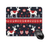 Mouse Pad, Christmas Reindeers Snowflake Non-Slip Mousepads Professional Office Mousepad For Typing Work Studying 25X30Cm