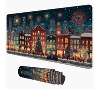 Mouse Pad Christmas & Street View 90 x 40 cm Desk Mat, Table Blotter 1D#206