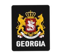 Mouse Pad Coat Of Arms Of Georgia Flag Georgians Emblem Mouse Mats Comfort Mousepad Soft Desk Mat For Office Work Home 25X30CM