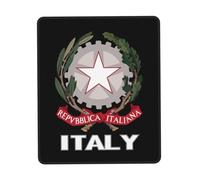 Mouse Pad Coat Of Arms Of Italy Flag Italian Emblem Mousepad Comfort Mouse Mats Soft Desk Mat For Home Computers Work 25X30CM
