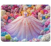 Mouse Pad Color Mouse Mat 14.1x11.8in Desk Mat Office Accessories Improves Speed and Accuracy Mousepad with Anti Slip Rubber Base for Esport Computer, Gaming, Gifts, Wedding Dress Desk Pad, Model927