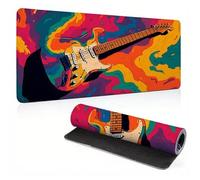 Mouse Pad, Color Qin Mouse Mat, Extended Large Mousepad with Non-Slip Rubber Base, Comfortable Keyboard Pad, Office Desk Mat with Stitched Edges, Long MousPad Waterproof, 27.5x11.8x0.12 inch 0A0-39