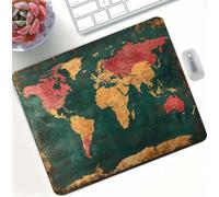 Mouse Pad Color World Map Gaming Mouse Pad, Mini Mousepad 290x240x3mm Ultra Thin Improves, High Precision Gaming Surface with Anti-Fray Stitched Edges, for Laser and Optical Mice Portable d0d-60