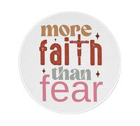 Mouse Pad Colorful More Faith Than Fear 4 Mousepad Washable Mousemat Small Desk Mat For Work Computer Pc 20X20 Cm