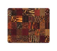 Mouse Pad Computer Mouse Mat with Anti-Slip Rubber Base African Style Patchwork Mouses Pad Waterproof Washable Mouses Mat Portable Keyboard Pad for Laptop Office Home 9.4"x7.9"