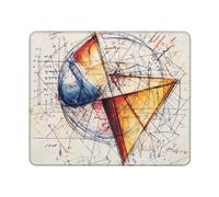 Mouse Pad Computer Mouse Mat with Anti-Slip Rubber Base Math Geometry Geek Calculus Mouses Pad Waterproof Washable Mouses Mat Portable Keyboard Pad for Laptop Office Home 11.8"x9.8"