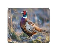 Mouse Pad Computer Mouse Mat with Anti-Slip Rubber Base Pheasants Animals Mouses Pad Waterproof Washable Mouses Mat Portable Keyboard Pad for Laptop Office Home 9.4"x7.9"