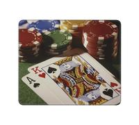 Mouse Pad Computer Mouse Mat with Anti-Slip Rubber Base Poker Tournament Mouses Pad Waterproof Washable Mouses Mat Portable Keyboard Pad for Laptop Office Home 9.4"x7.9"