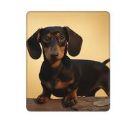 Mouse Pad Computer Mousepad with Anti-Slip Rubber Base A cute dachshund Mouse Mat Washable Gaming Mousepad Portable Keyboard Pad for Laptop Office Home 25x30 cm