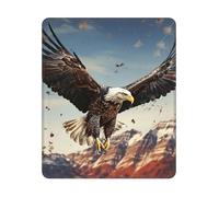 Mouse Pad Computer Mousepad with Anti-Slip Rubber Base An eagle flies over Mouse Mat Washable Gaming Mousepad Portable Keyboard Pad for Laptop Office Home 25x30 cm