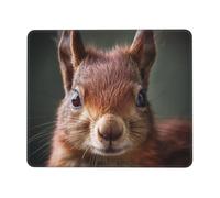 Mouse Pad Computer Mousepad with Anti-Slip Rubber Base Cute Red Squirrel Mouse Mat Washable Gaming Mousepad Portable Keyboard Pad for Laptop Office Home 8.3 x 10.3 in