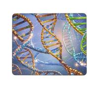 Mouse Pad Computer Mousepad with Anti-Slip Rubber Base DNA Genetic Helix Mouse Mat Washable Gaming Mousepad Portable Keyboard Pad for Laptop Office Home 10 x 12 inch