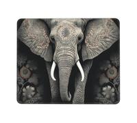 Mouse Pad Computer Mousepad with Anti-Slip Rubber Base Elephant pattern Mouse Mat Washable Gaming Mousepad Portable Keyboard Pad for Laptop Office Home 7.9 x 9.5 in