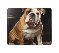 Mouse Pad Computer Mousepad with Anti-Slip Rubber Base English-Bulldog Mouse Mat Washable Gaming Mousepad Portable Keyboard Pad for Laptop Office Home 7 x 8.6 in
