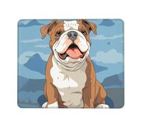 Mouse Pad Computer Mousepad with Anti-Slip Rubber Base English bulldog seamless illustration Mouse Mat Washable Gaming Mousepad Portable Keyboard Pad for Laptop Office Home 7 x 8.6 in