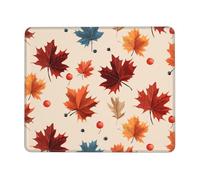 Mouse Pad Computer Mousepad with Anti-Slip Rubber Base Fall Maple Leaf Mouse Mat Washable Gaming Mousepad Portable Keyboard Pad for Laptop Office Home 7 x 8.6 in